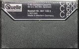 Compact Cassette Universum 60 Type III Ferro Chrome 1979 Europe