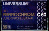 Compact Cassette Universum 60 Type III Ferro Chrome 1979 Europe