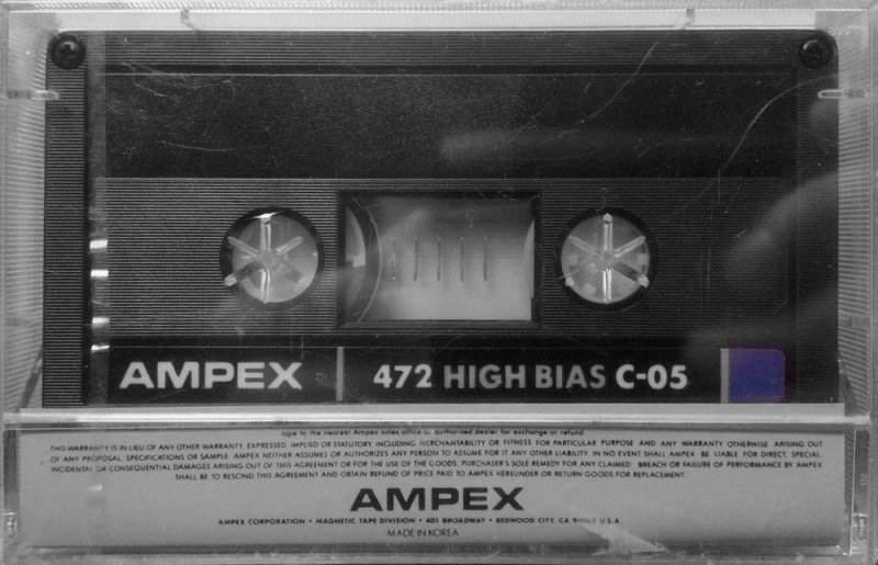 Compact Cassette Ampex 472 5 Type II Chrome 1985 USA