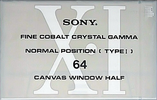 Compact Cassette Sony XI 64 Type I Normal 1991 Japan