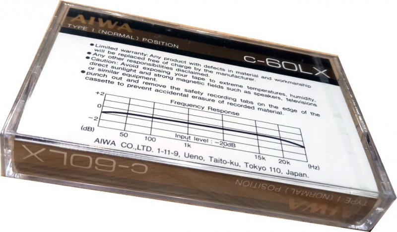 Compact Cassette Aiwa LX 60 Type I Normal 1982 Worldwide