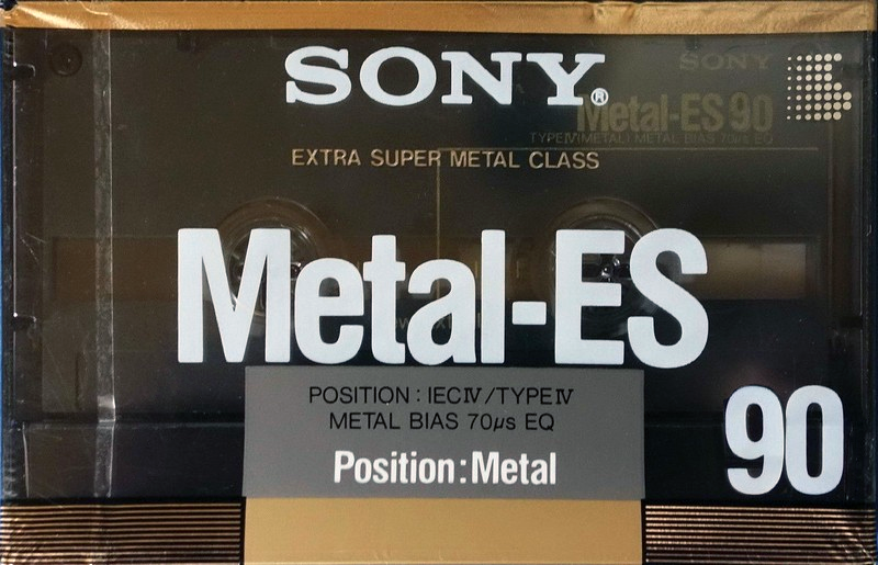 Compact Cassette Sony Metal-ES 90 Type IV Metal 1988 Europe