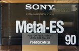 Compact Cassette Sony Metal-ES 90 Type IV Metal 1988 Europe