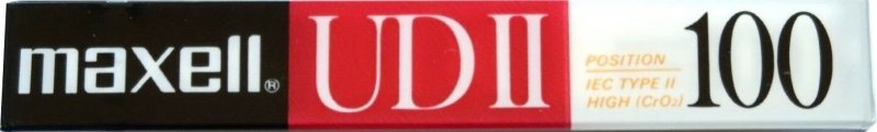 Compact Cassette Maxell UDII / UD2 100 Type II Chrome 1988 Europe
