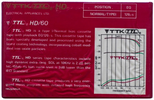 Compact Cassette TTK 60 "HD" Type I Normal China