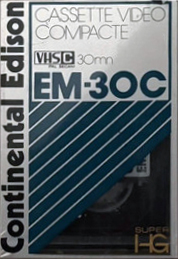 VHS-C (VHS Compact) Continental Edison 30 "EM-30C" Type I Normal Unknown Country