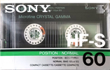 Compact Cassette Sony HF-S 60 Type I Normal 1986 Europe
