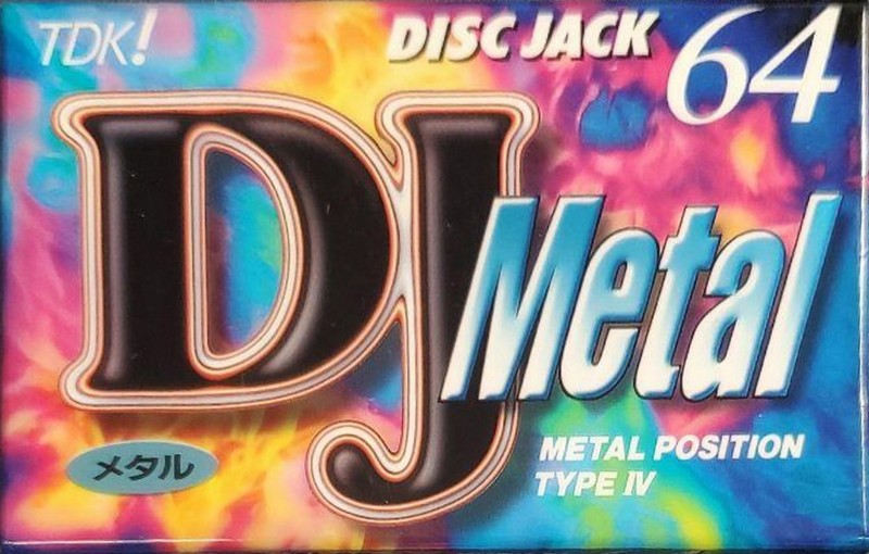 Compact Cassette TDK DJ Metal Disc Jack 64 "DJM-64N" Type IV Metal 1996 Japan