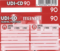 Compact Cassette Maxell UDI-CD 90 Type I Normal 1998 Europe