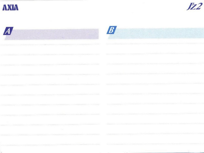 Compact Cassette AXIA J`z 2 54 "JZ2F 54" Type II Chrome 1996 Japan