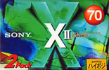 2 pack Sony XII 70 "2C-70X2B" Type II Chrome 1994 Japan