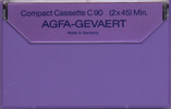 Compact Cassette AGFA 90 Type I Normal 1972 Germany