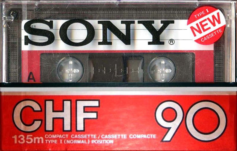 Compact Cassette Sony CHF 90 Type I Normal 1981 North America