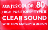 Compact Cassette AXIA J`z 2 Color 80 "JZ2J 80" Type II Chrome 2000 Japan