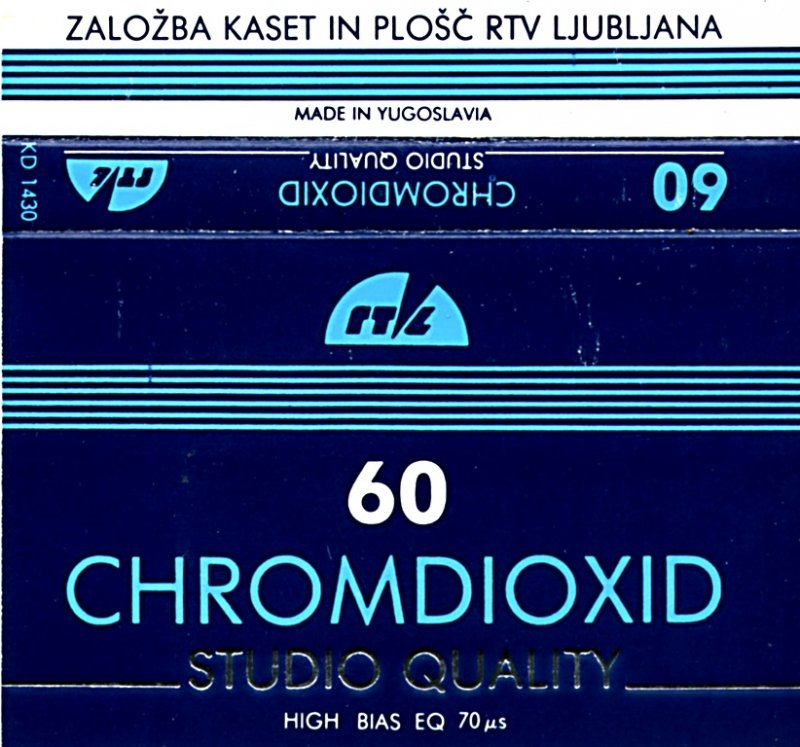 Compact Cassette RTV 60 Type II Chrome Yugoslavia