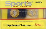 Compact Cassette Apex Sport`s 90 "Exellent" Type I Normal Unknown Country