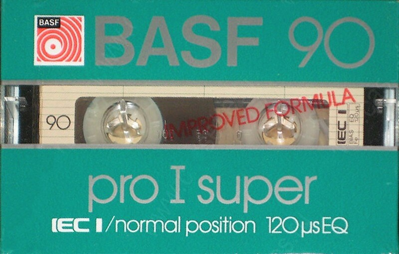 Compact Cassette BASF Pro I Super 90 Type I Normal 1982 USA
