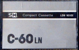 Compact Cassette Sunhing 60 "LN" Type I Normal 1985 Hong Kong