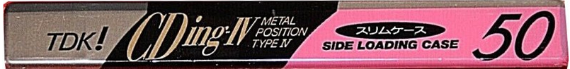 Compact Cassette TDK CDing Metal 50 "CDING4-50R" Type IV Metal 1992 Japan