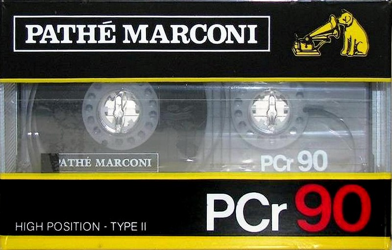 Compact Cassette Pathé Marconi PCr 90 Type II Chrome France