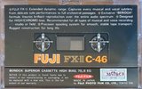 Compact Cassette Fuji FX-II 46 "Demonstration Tape" Type II Chrome 1977 Europe, North America