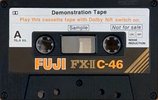 Compact Cassette Fuji FX-II 46 "Demonstration Tape" Type II Chrome 1977 Europe, North America