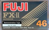 Compact Cassette Fuji FX-II 46 "Demonstration Tape" Type II Chrome 1977 Europe, North America