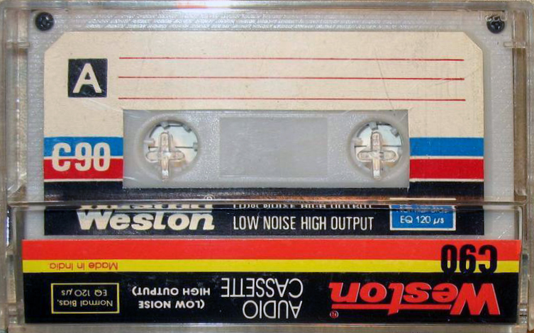 Compact Cassette Weston 90 "White" Type I Normal India
