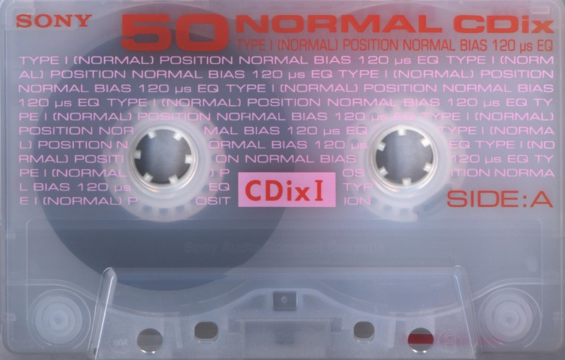 Compact Cassette Sony CDix I 50 "C-50CDX1E" Type I Normal 1997 Japan
