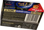 3 pack TDK Super CDing 90 "SCD-90EA3" Type II Chrome 1994 Europe