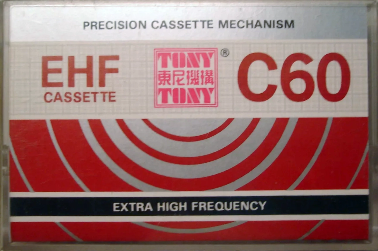 Compact Cassette Tony EHF 60 Type I Normal 1986 Singapore