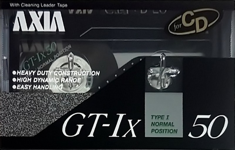 Compact Cassette AXIA GT-Ix 50 "GT-1x B 50" Type I Normal 1989 Japan