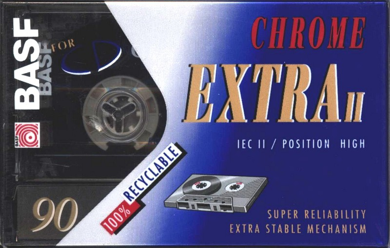 Compact Cassette BASF Chrome Extra II 90 Type II Chrome 1993 Europe