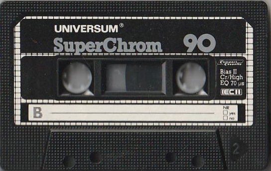 Compact Cassette Universum Super 90 Type II Chrome 1985 Germany