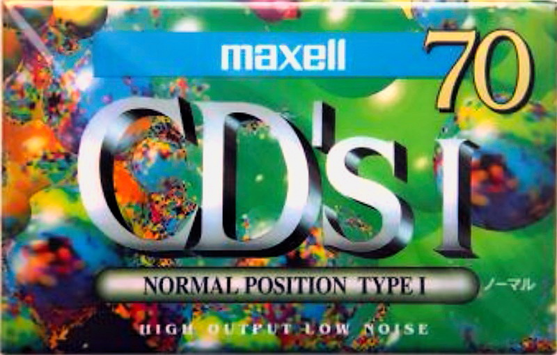 Compact Cassette Maxell CD`s I / CD`s 1 70 "CDS1-70G" Type I Normal 1994 Japan