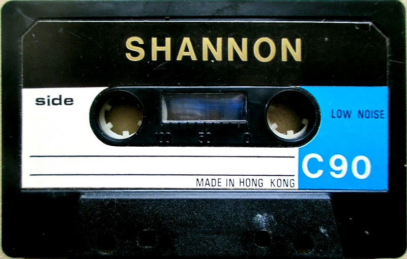 Compact Cassette Shannon 90 Type I Normal 1979 Hong Kong