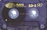 Compact Cassette RAKS SD-S 90 Type II Chrome 1993 Europe