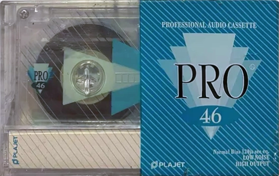 Compact Cassette Plajet Pro 46 Type I Normal Latin America