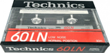 Compact Cassette Technics LN 60 "RT-60LN" Type I Normal 1985 Europe