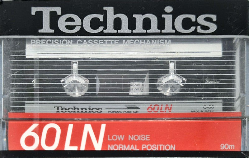 Compact Cassette Technics LN 60 "RT-60LN" Type I Normal 1985 Europe