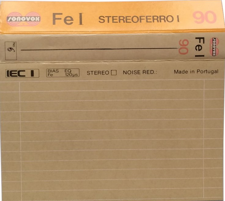 Compact Cassette Sonovox Fe I 90 "Stereoferro I" Type I Normal 1983 Portugal