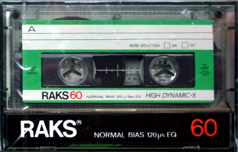 Compact Cassette RAKS HD-X 60 Type I Normal 1985 Europe