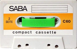 Compact Cassette Saba 60 Type I Normal 1970 Germany