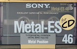 Compact Cassette Sony Metal-ES 46 Type IV Metal 1988 Japan