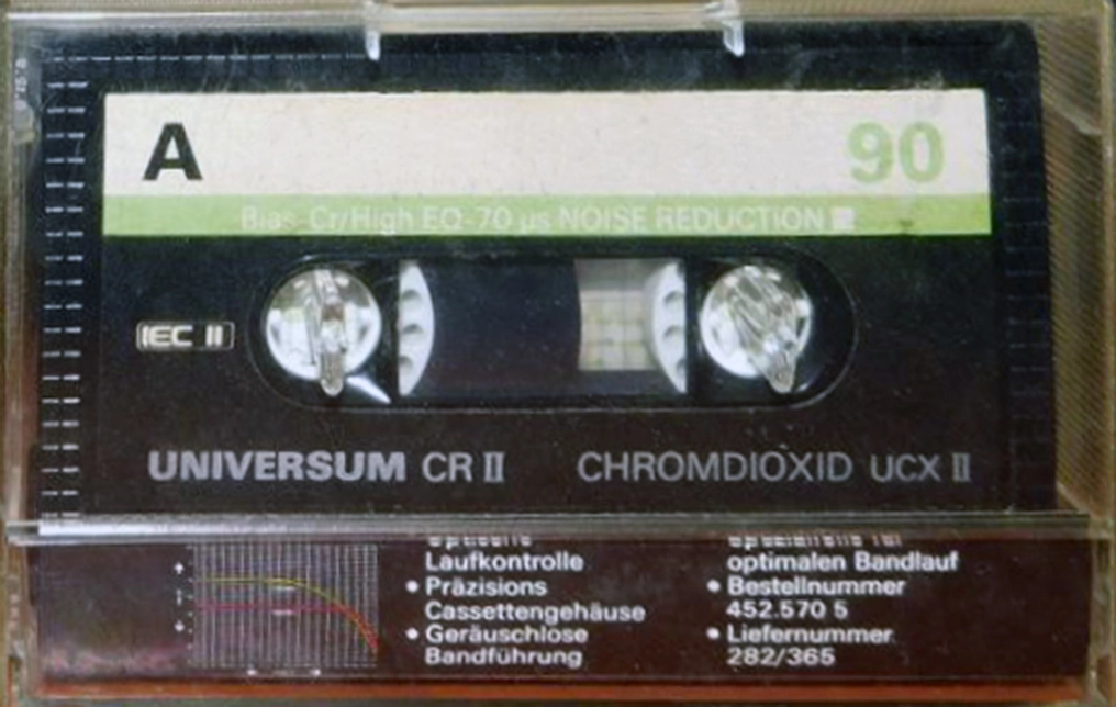 Compact Cassette Universum UCX II 90 Type II Chrome 1983 Europe
