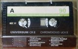 Compact Cassette Universum UCX II 90 Type II Chrome 1983 Europe