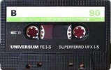 Compact Cassette Universum UFX I-S 90 Type I Normal 1983 Europe