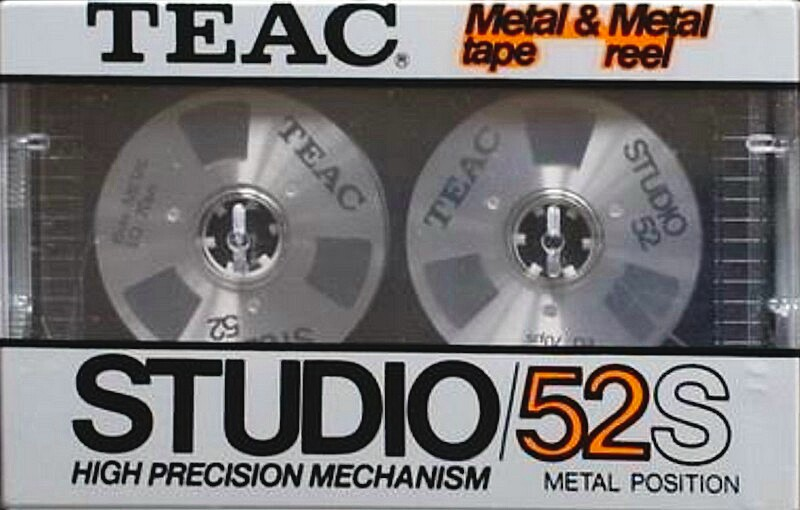 Compact Cassette Teac STUDIO 52 "/52S" Type IV Metal 1984 Japan