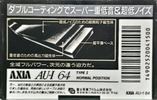 Compact Cassette AXIA AU-I 64 Type I Normal 1991 Japan