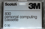 Compact Cassette Scotch 30 "830" Computer Cassette USA